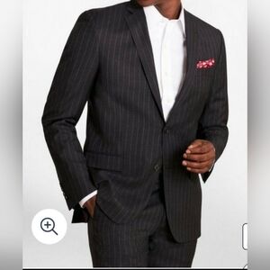 Brooks Brothers Black Pinstripe Blazer